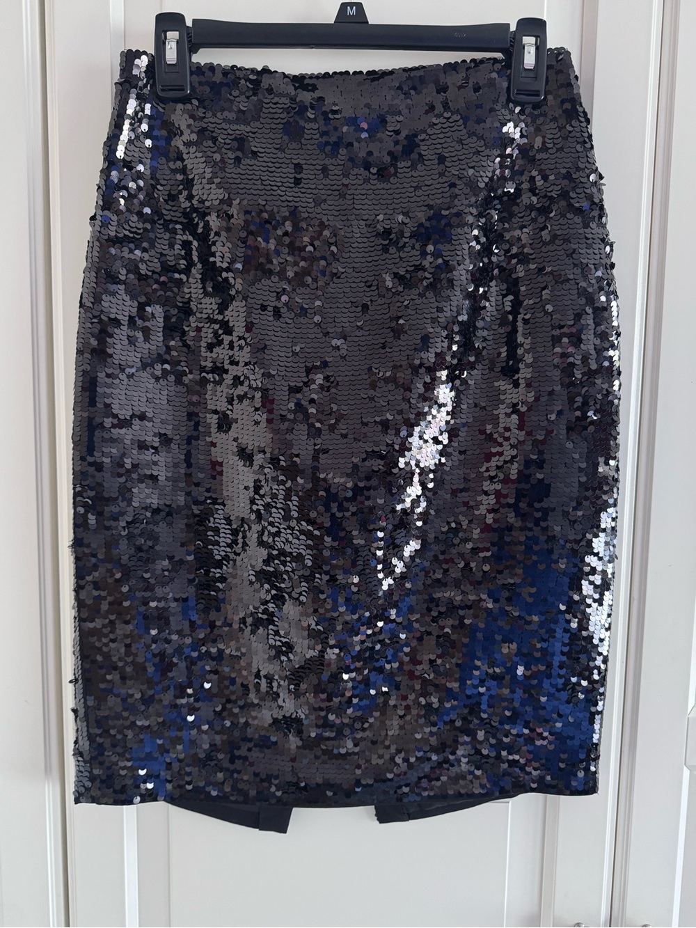 Black Express Sequin Pencil Skirt sz 4